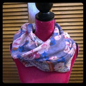 Floral infinity scarf